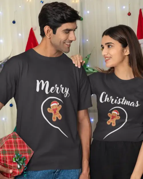 Couple Merry Christmas T-shirt