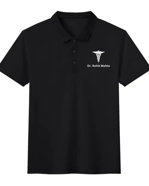 Personalized Doctor Unisex Polo T-shirt With Embroidery